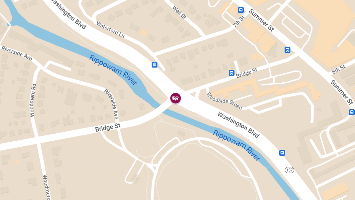 Serious Crash Temporarily Closes Washington Blvd at Bridge St