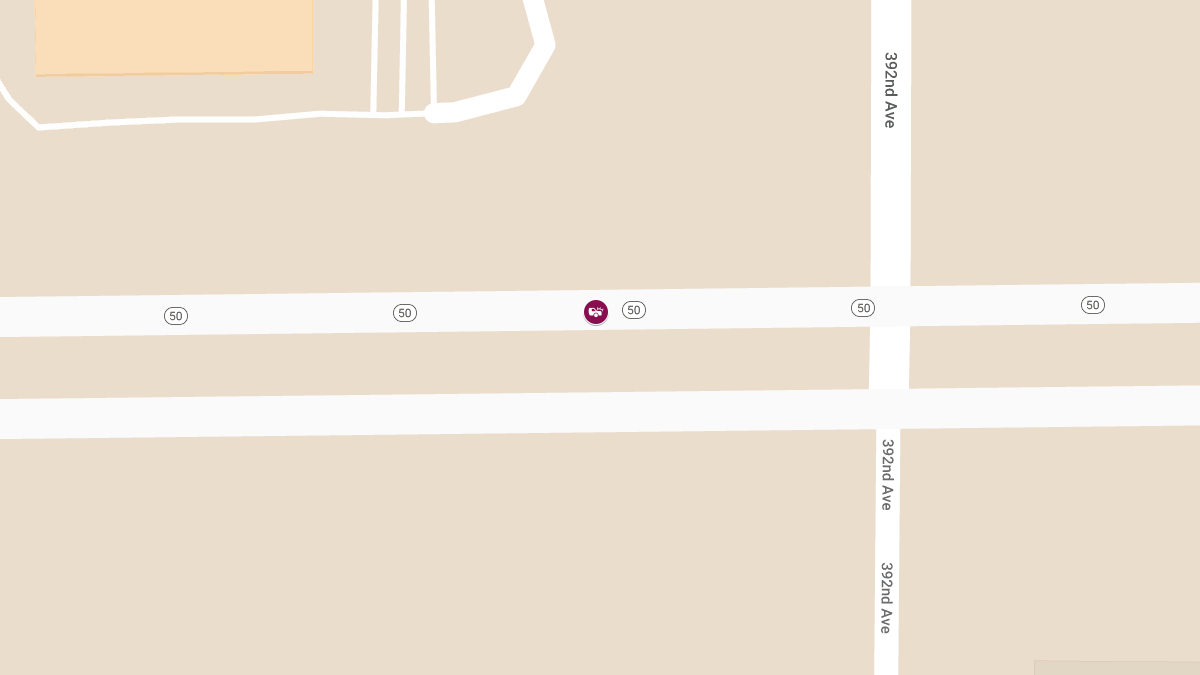 Serious Crash on State Hwy 50 Near 392nd Ave