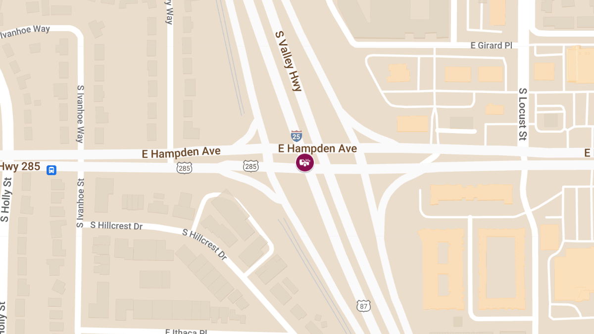 Serious Injuries Reported in Two-Vehicle Crash at Hampden Ave & I-25