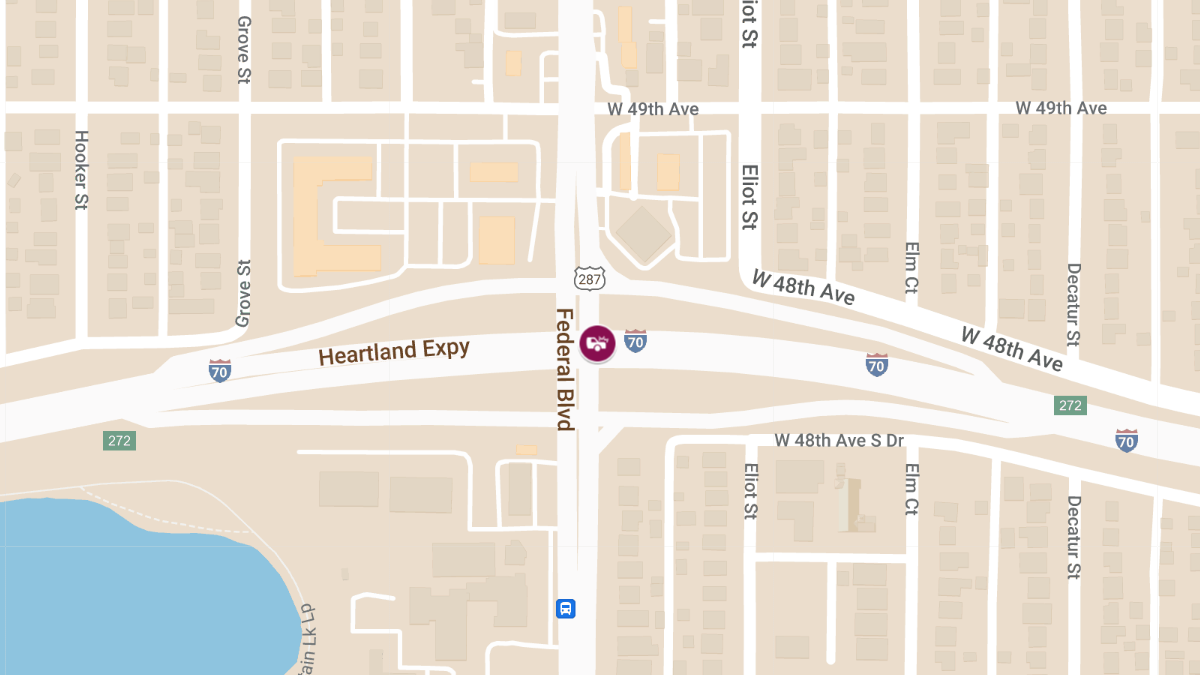 Serious Injuries in Accident on I-70 at Federal Blvd