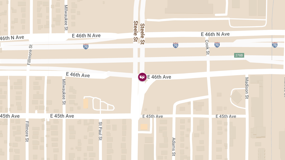 Serious Injury Crash Involving Two Vehicles at E 46th Ave & Steele St