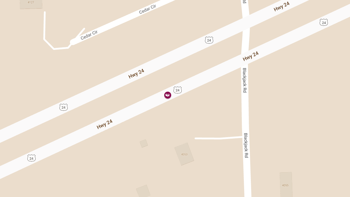 Serious Injury Crash on US-24 Near Blackjack Rd