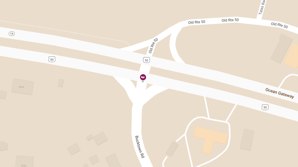 Single-Patient Crash at Rt 50 & Bucktown Rd