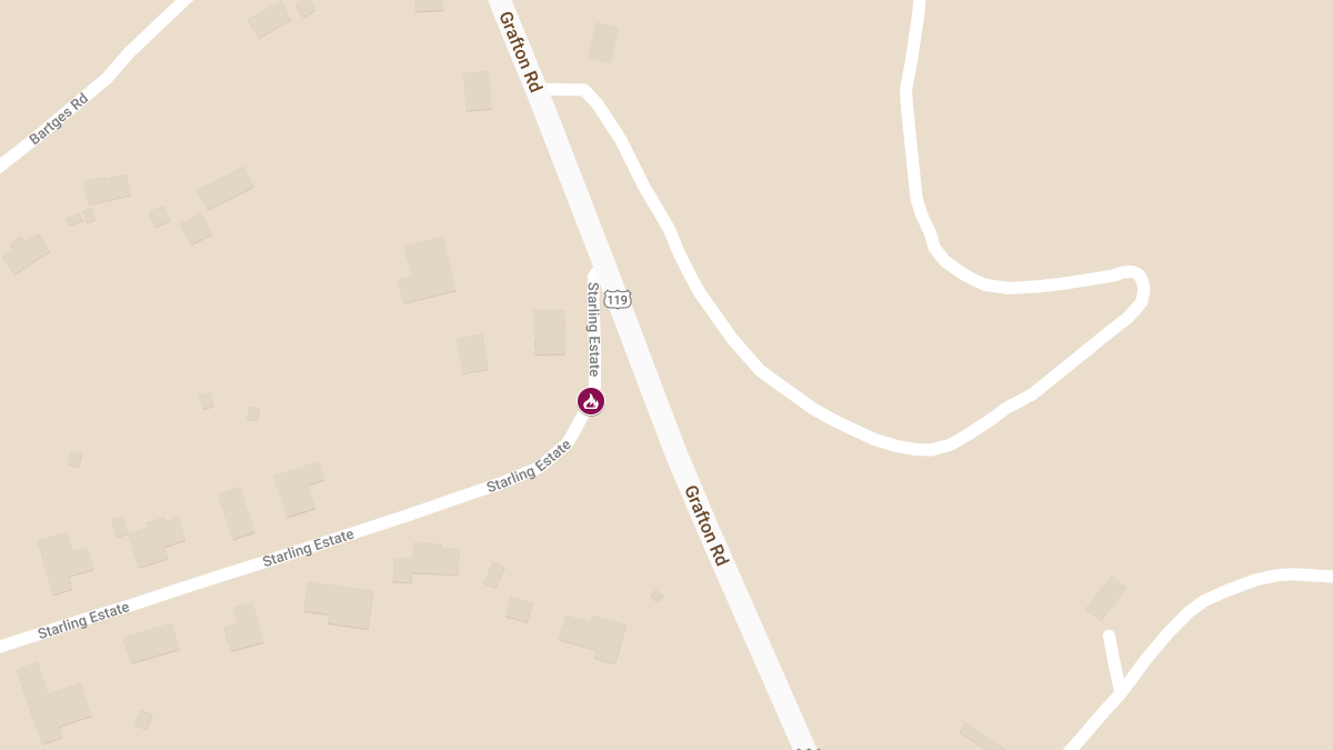 Structure Fire at Starling Estates off Grafton Rd