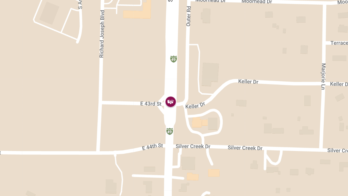 T-Bone Crash at East 43rd and Rangeline Rd