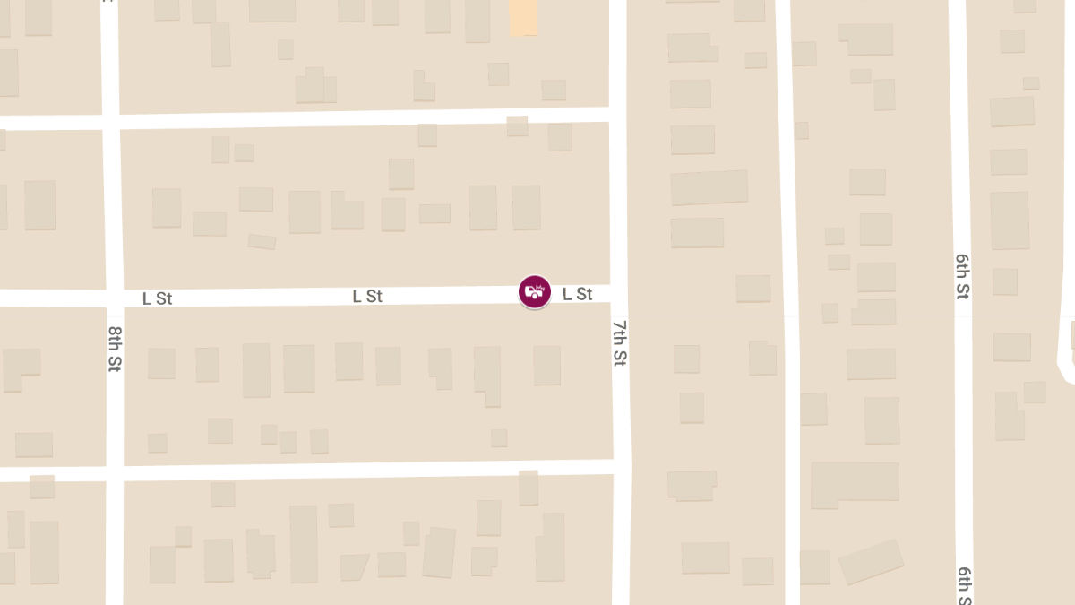 Teen Injured in SUV Collision with Parked Motorhome on L Street