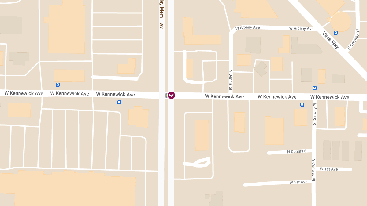 Three Injured as Vehicle Crashes Into Denny's After Collision at US 395 & W Kennewick Ave