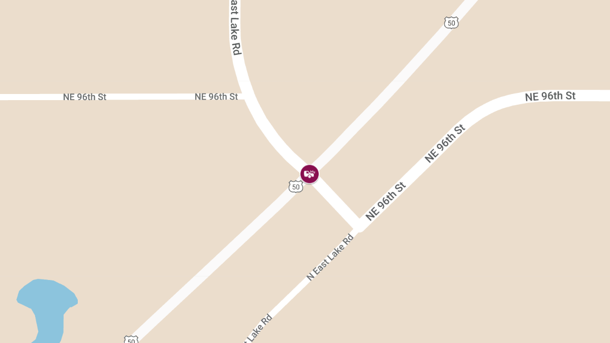 Three Injured in Collision on U.S. 50 at North East Lake Rd