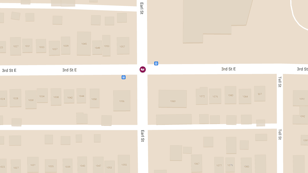 Three-Vehicle Crash at Earl St & 3rd St E Causes Injuries