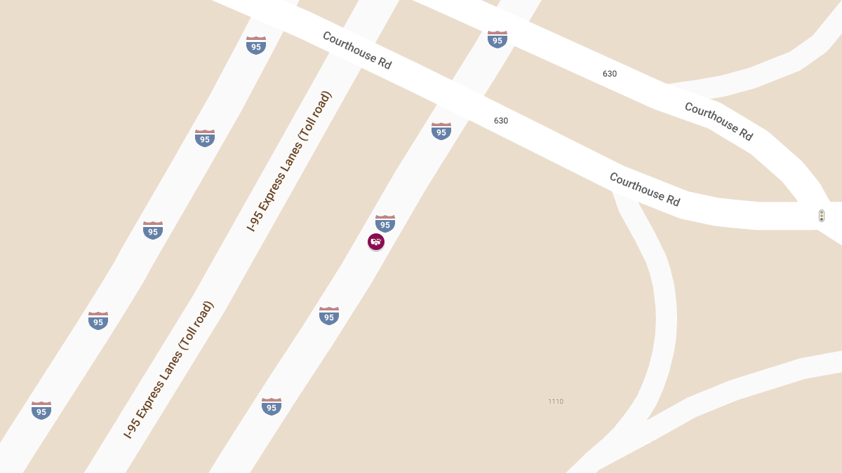 Tractor-Trailer Crash with Injury on I-95 SB Near Courthouse Rd