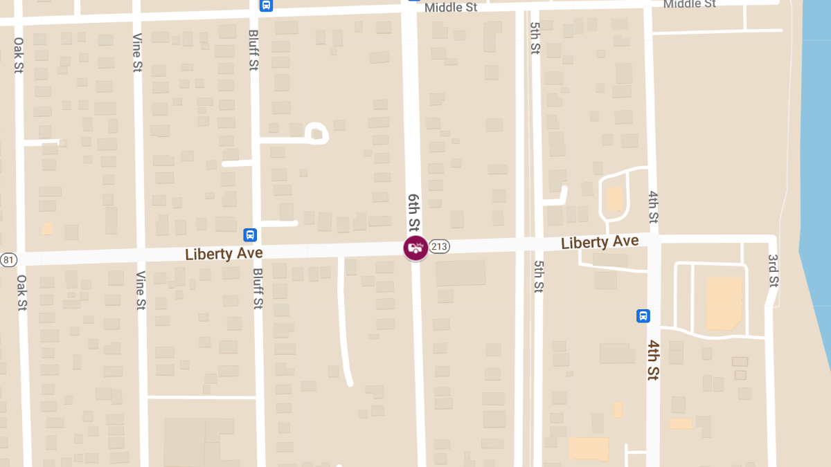Traffic Accident at Liberty Ave & Sixth St