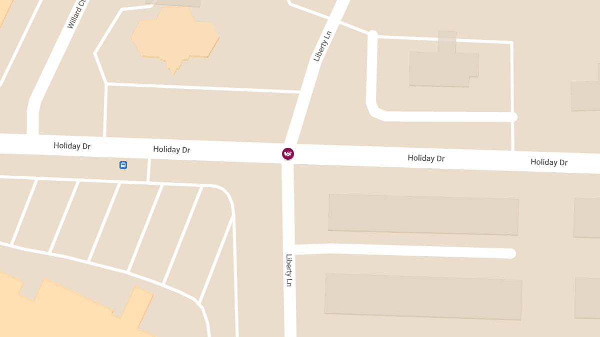 Traffic Accident with Injuries at Holiday Dr & Liberty Ln