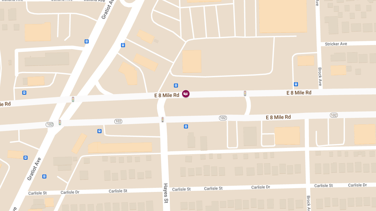 Traffic Collision Blocking Roadway at 14988 E 8 Mile Rd