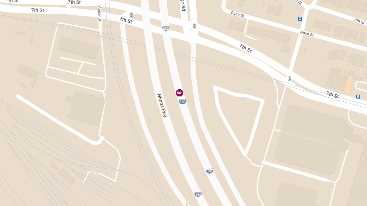 Traffic Collision with Injuries on I-880 Northbound at 7th St Exit