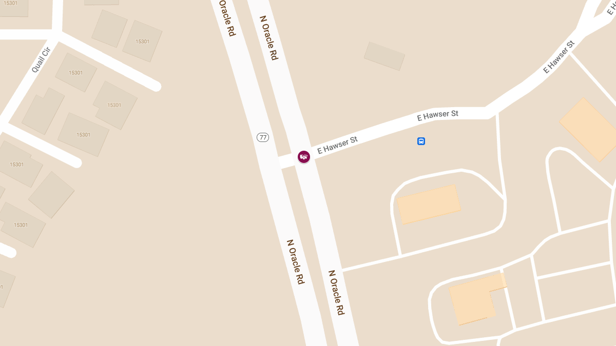 Traffic Incident with Injuries on N Oracle Rd at E Hawser St