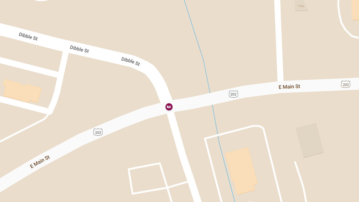 Two-Car Accident with Rollover on East Main St at Dibble St