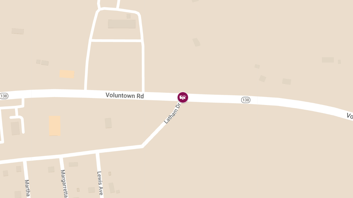 Two-Car Crash at Latham Dr & Voluntown Rd Leaves One Injured