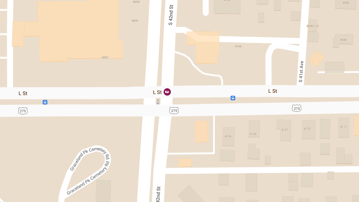 Two-Car Injury Accident at 42nd St & L St