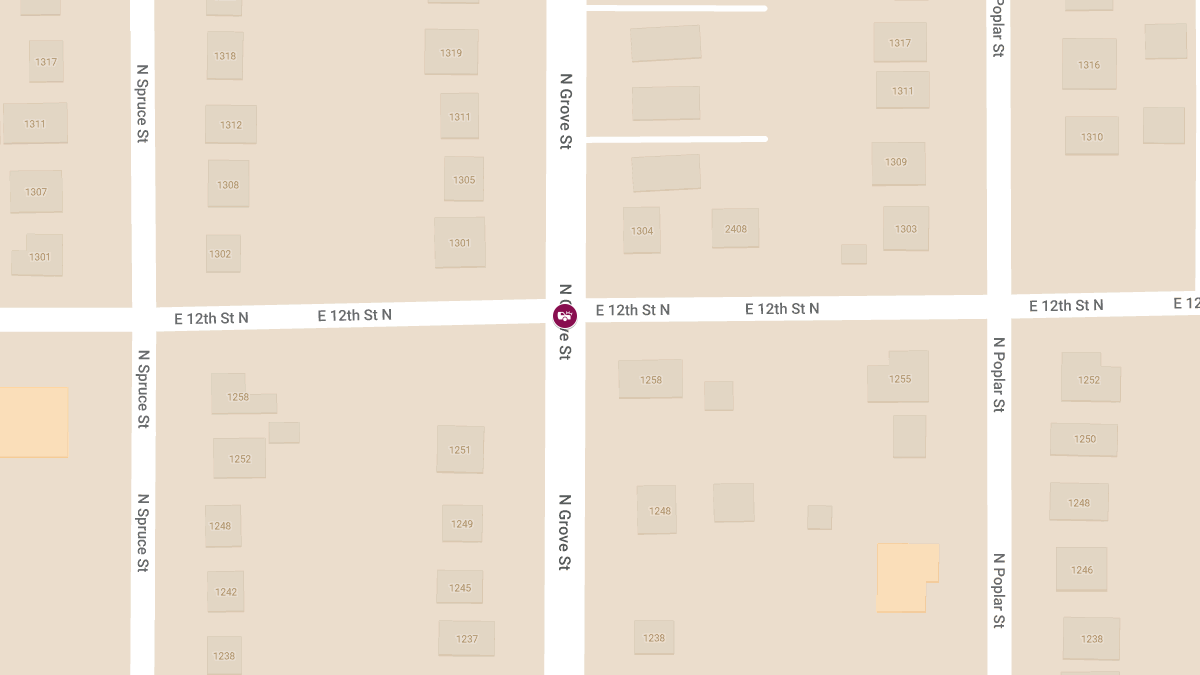 Two Critically Injured in Head-On Crash at E 12th St & N Grove