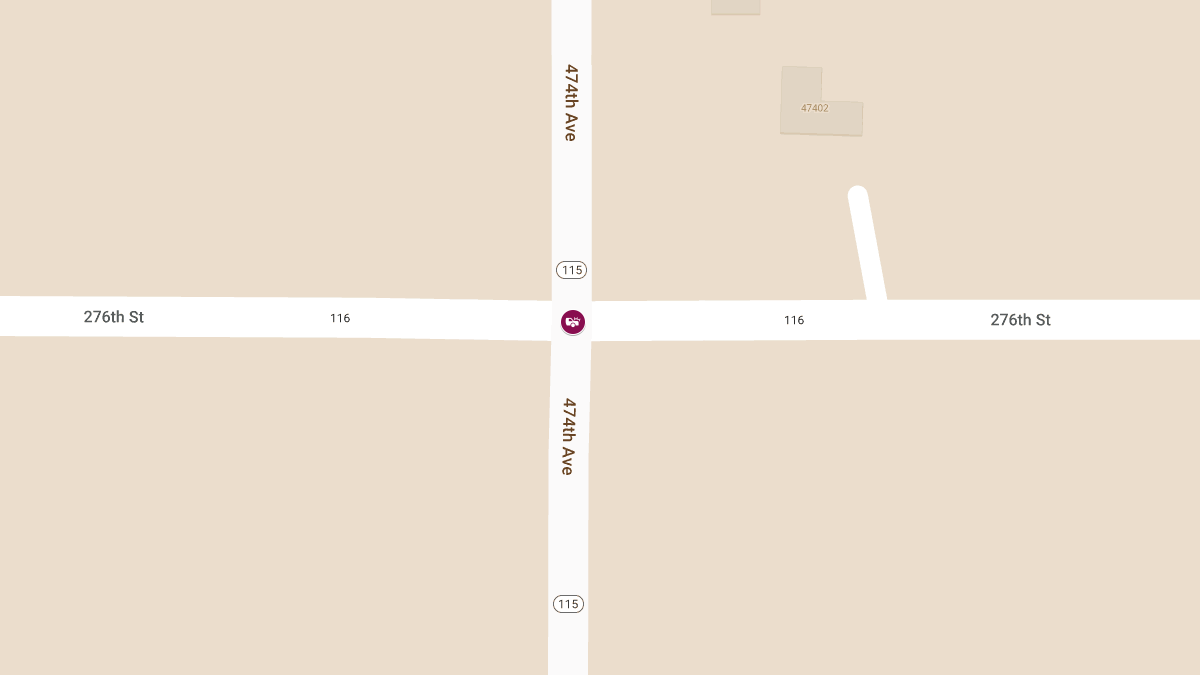 Two Dead in Two-Vehicle Crash at Hwy 115 and 276th St
