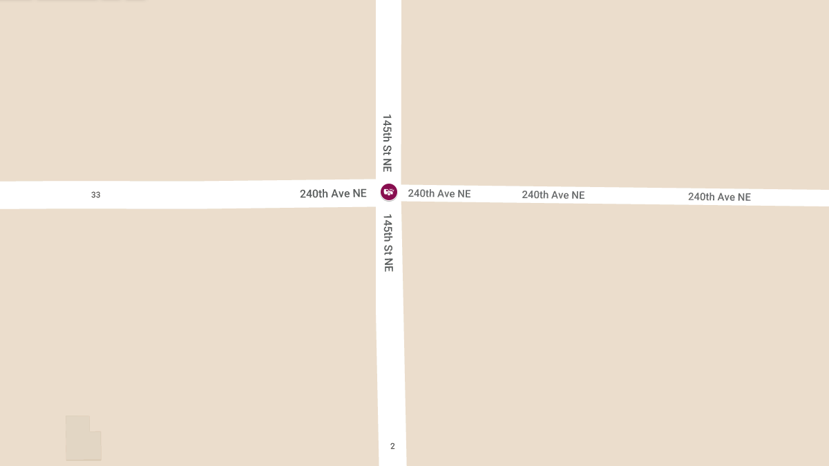 Two Injured in Collision at 145th St and 240th Ave NE