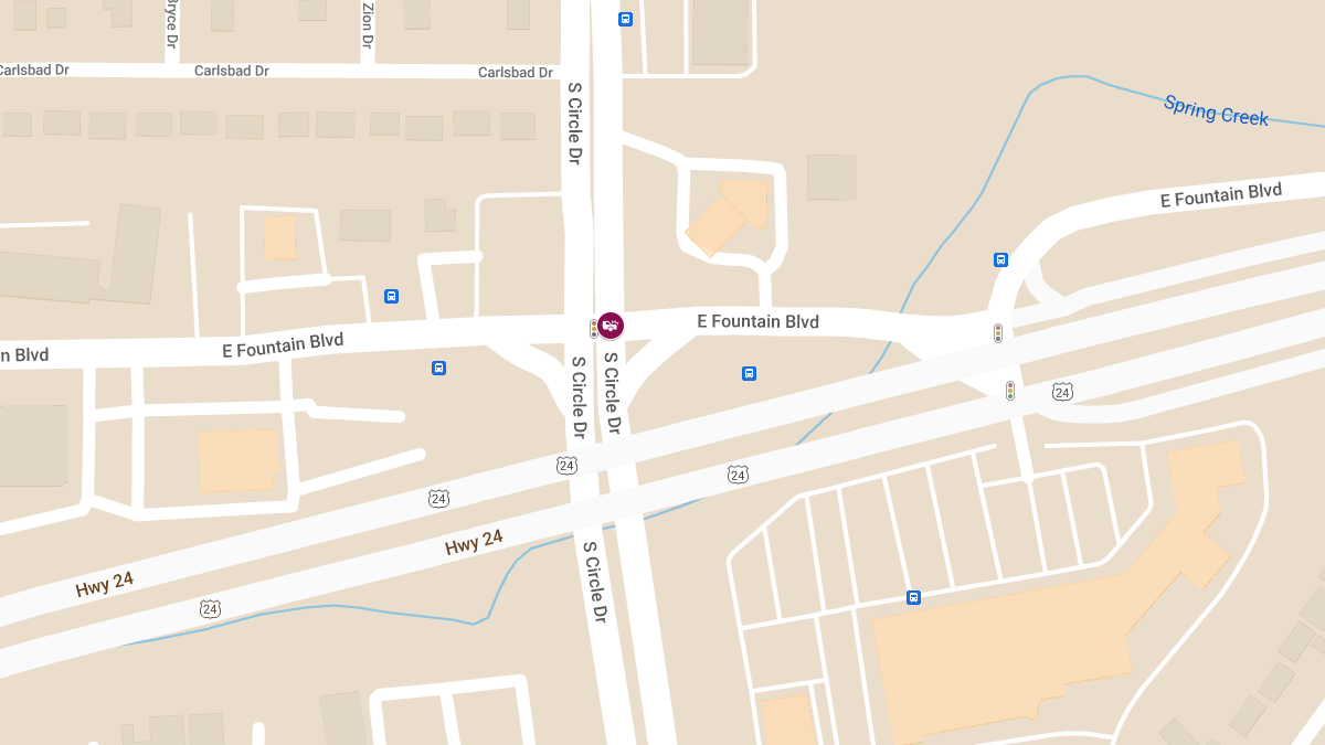 Two Injured in Crash at Fountain and Circle Ave, Gas Line Struck