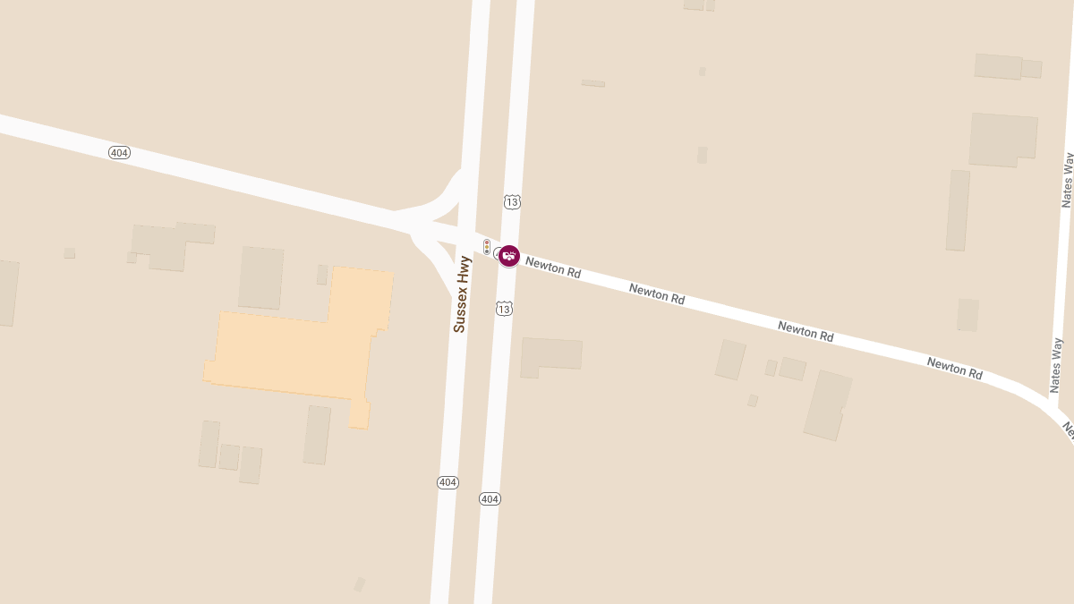 Two Injured in Crash at Sussex Hwy & E Newton Rd