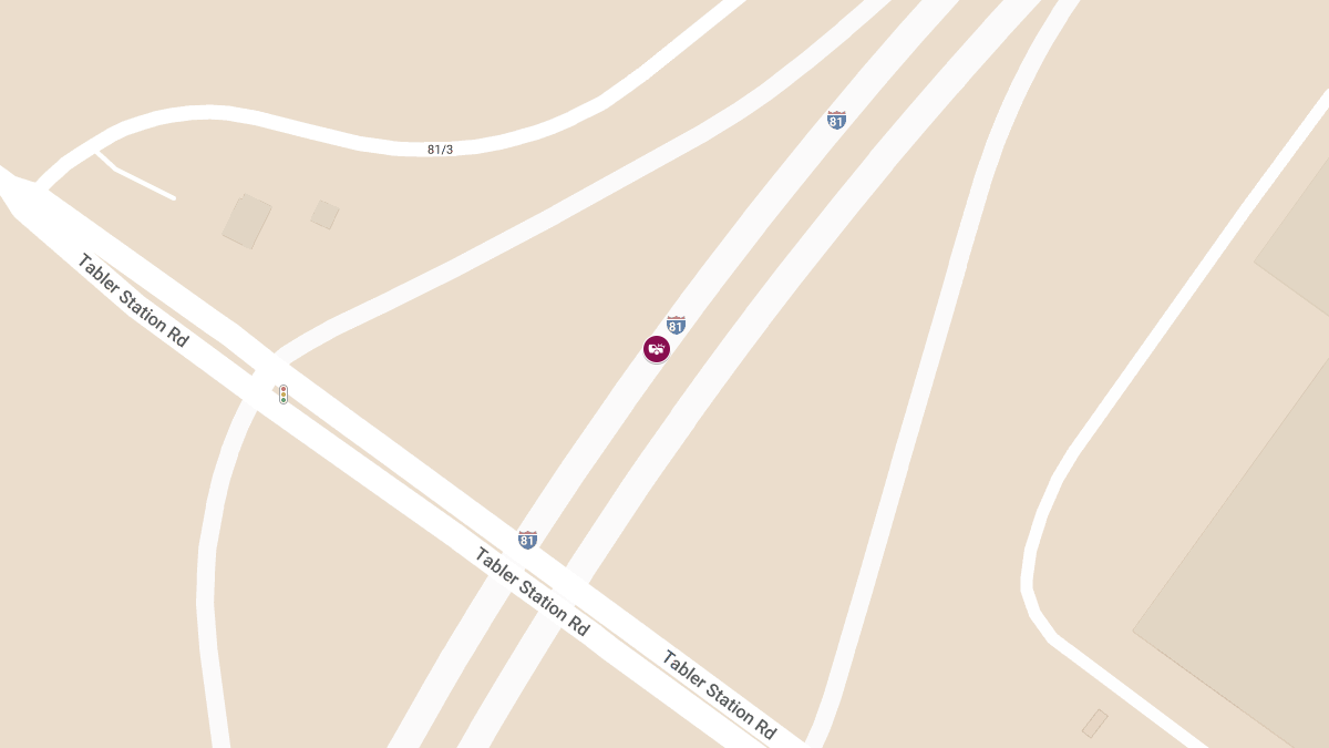 Two-Vehicle Accident Involving Tractor-Trailer on I-81 NB at MM 105