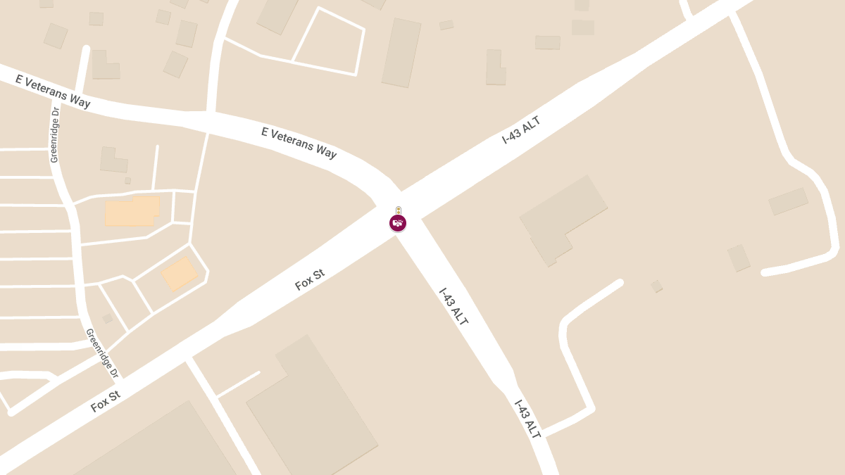 Two-Vehicle Accident at Fox St & E Veterans Way Causes Injuries