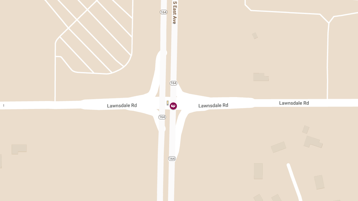 Two-Vehicle Accident at Lawnsdale Rd & S East Ave/164
