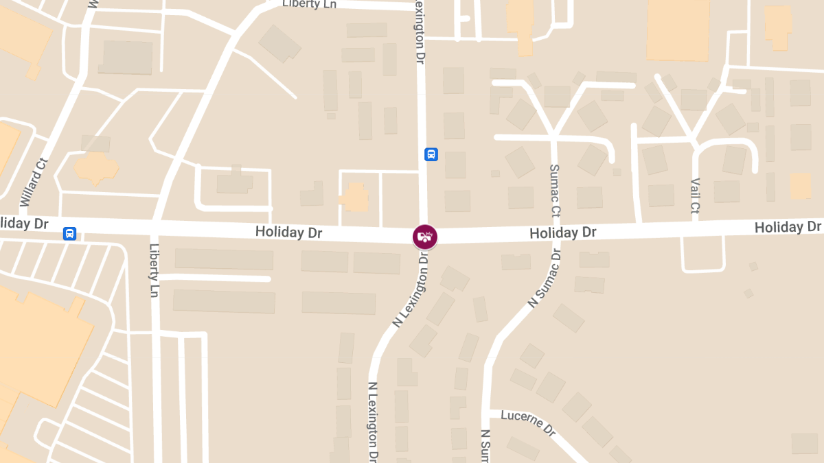 Two-Vehicle Accident at Lexington Dr & Holiday Dr