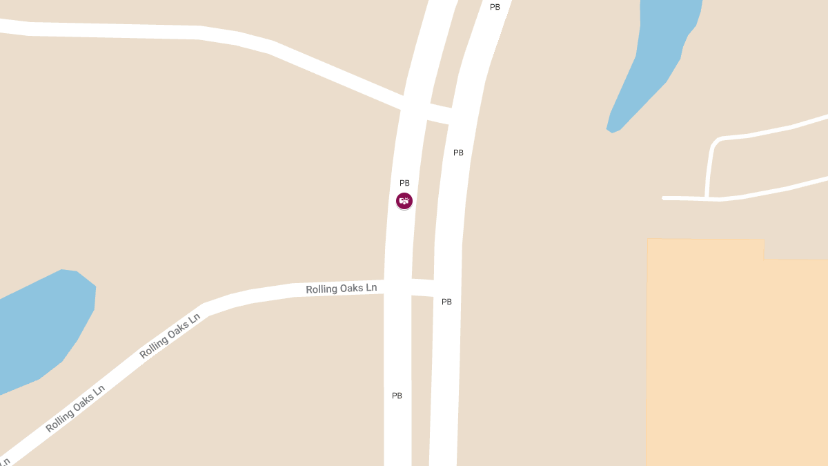 Two-Vehicle Accident on County Hwy PB near Rolling Oaks Ln