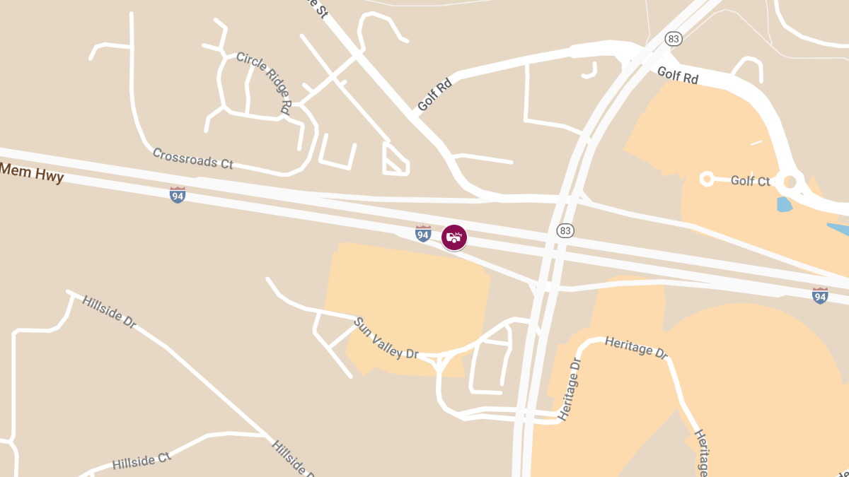 Two-Vehicle Accident on EB 94 West of 83