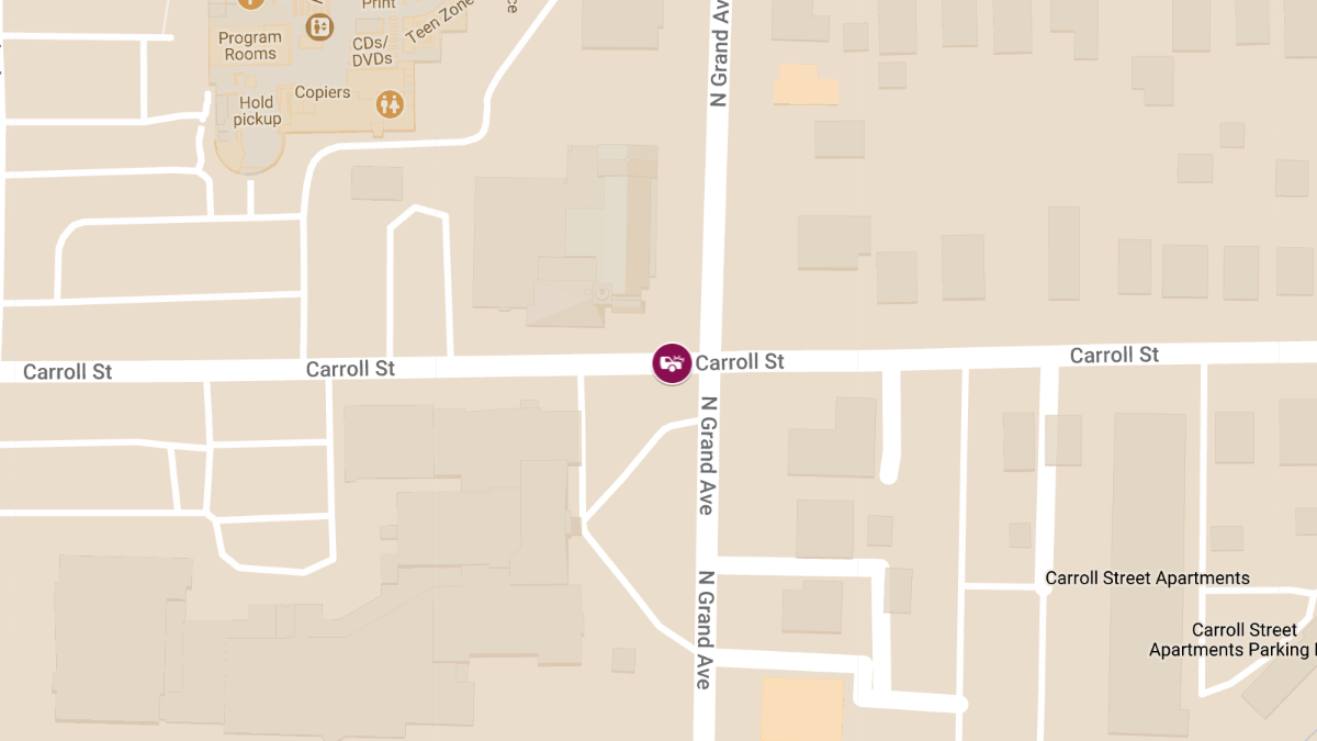Two-Vehicle Accident with Injuries at Carroll St and Grand Ave
