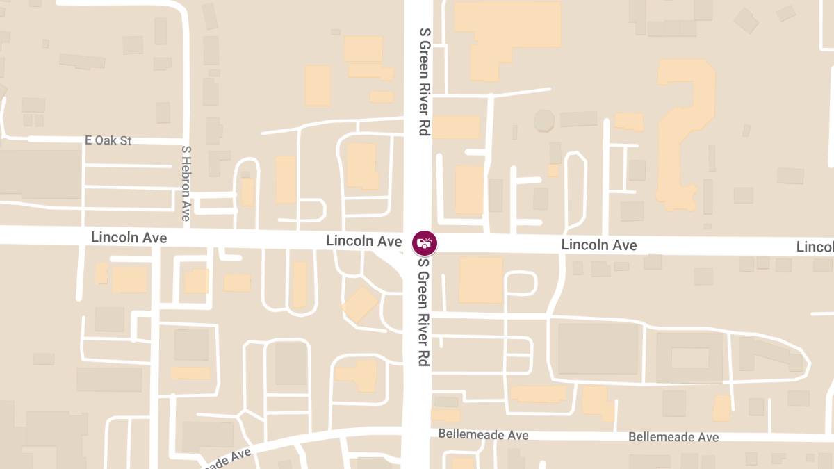 Two-Vehicle Accident with Injuries at Green River Rd & Lincoln Ave