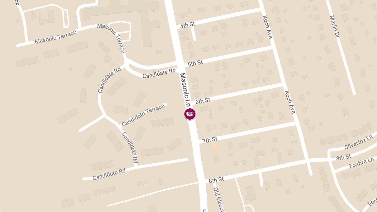 Two-Vehicle Accident with Injuries at Masonic Ln & 6th St