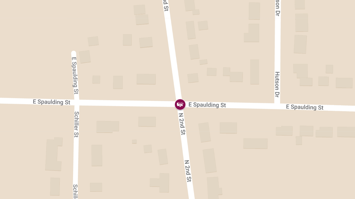 Two-Vehicle Accident with Injuries at N 2nd St & Spaulding St