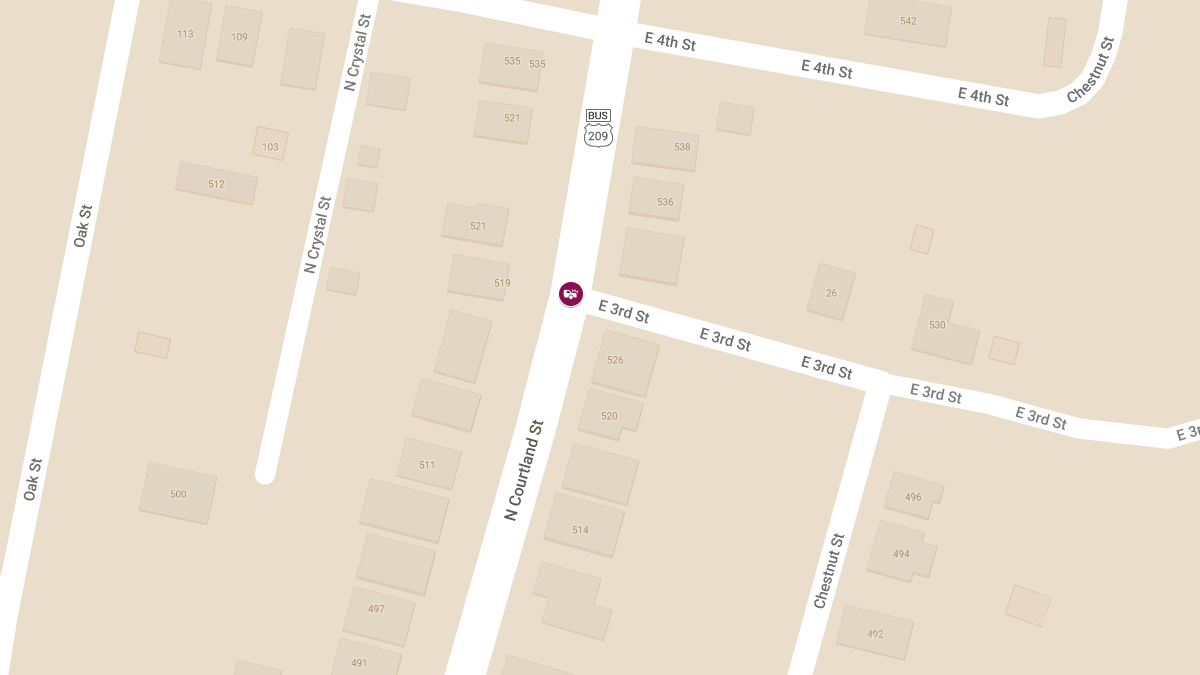 Two-Vehicle Accident with Injuries at N Courtland St & E Third St
