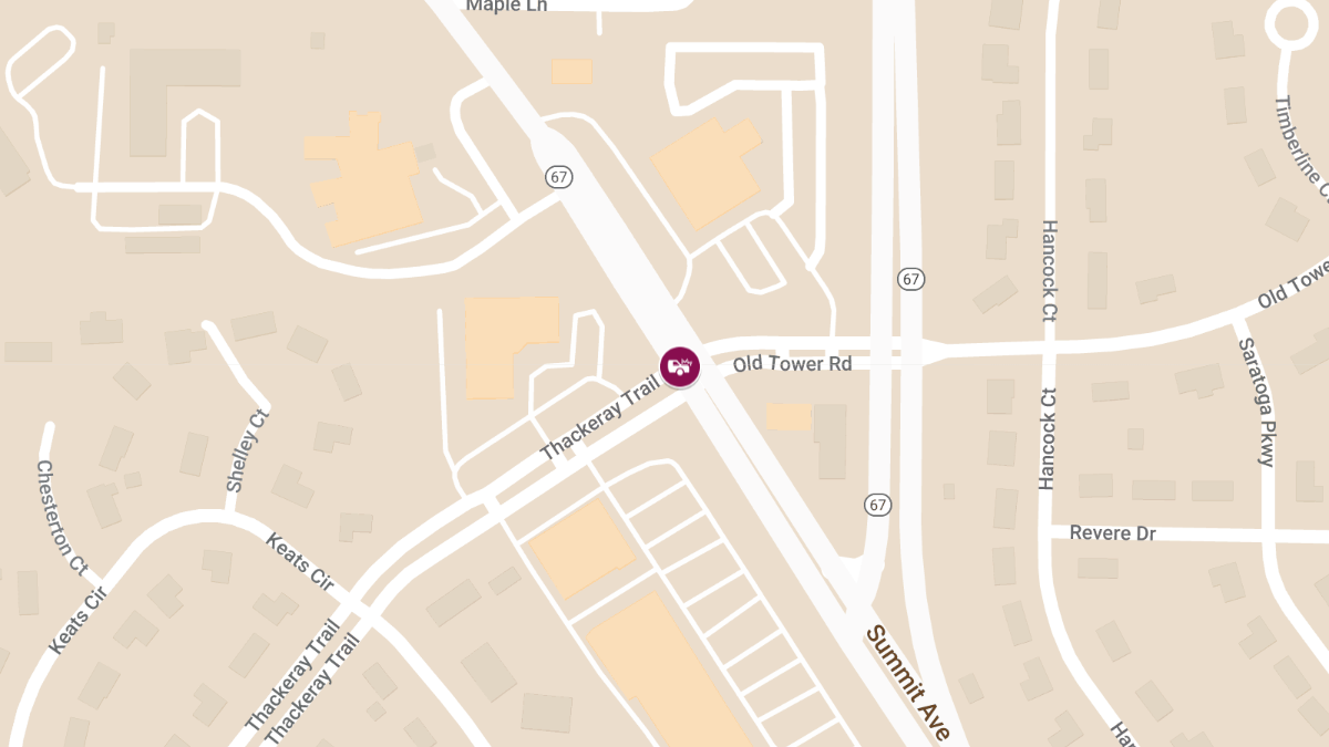 Two-Vehicle Accident with Injuries at Summit Ave and Thackeray Trl