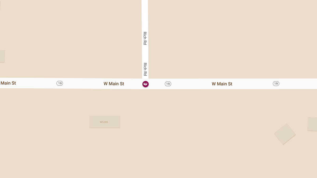 Two-Vehicle Accident with Injuries on Hwy 19 & Rich Rd