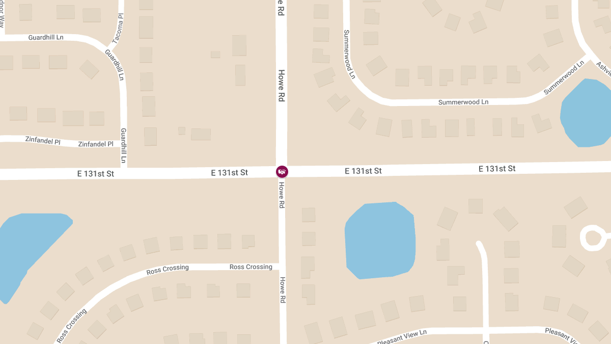 Two-Vehicle Accident with Injuries at Howe Rd & E 131st St