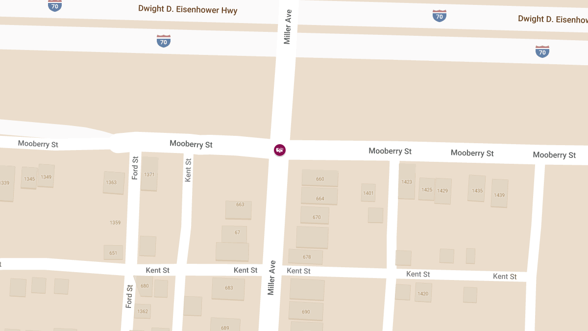 Two-Vehicle Collision With Injuries at Mooberry St & Miller Ave