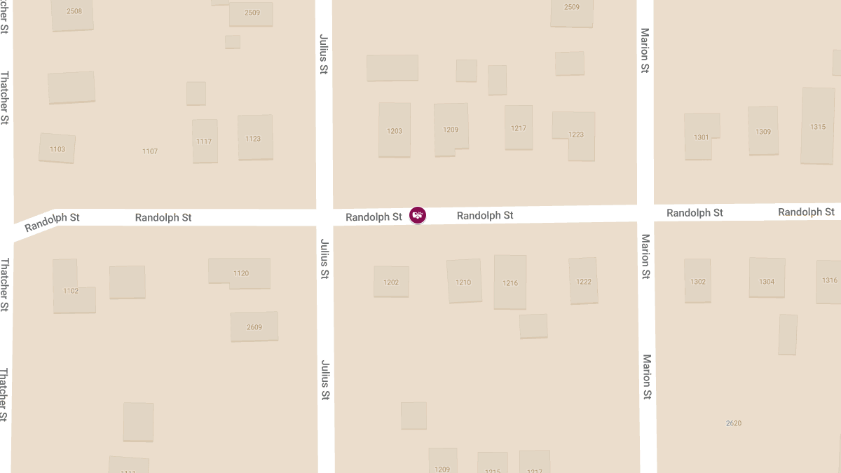 Two-Vehicle Collision at 1218 Randolph St