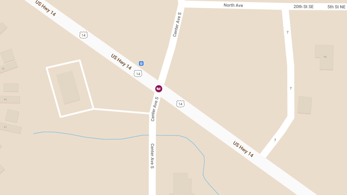 Two-Vehicle Collision at Hwy 14 SE and Center Ave Causes Injuries