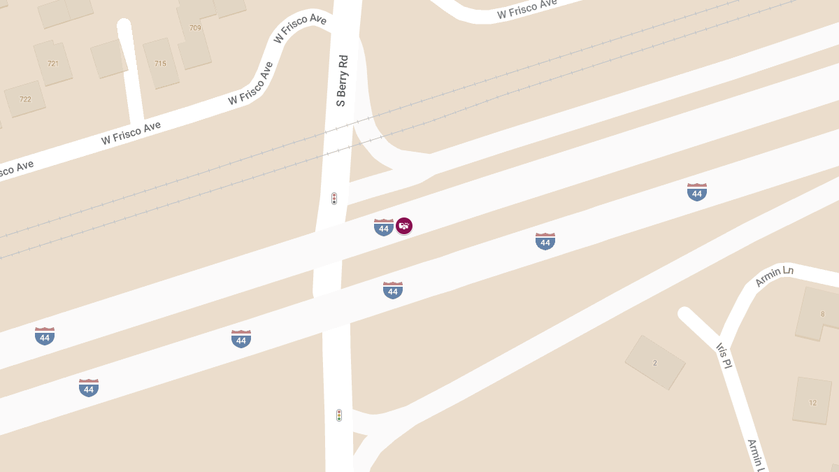 Two-Vehicle Collision on WB I-44 Near MM 203