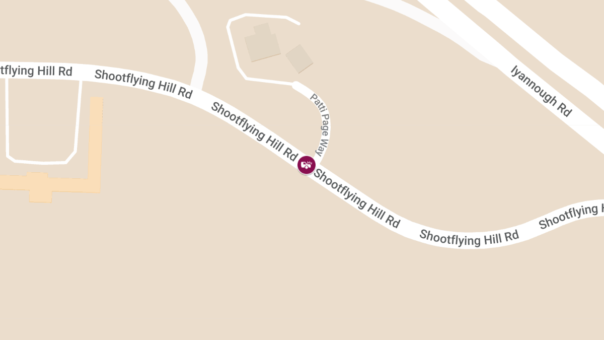 Two-Vehicle Crash at Shootflying Hill Rd & Patti Page Way Causes Injuries