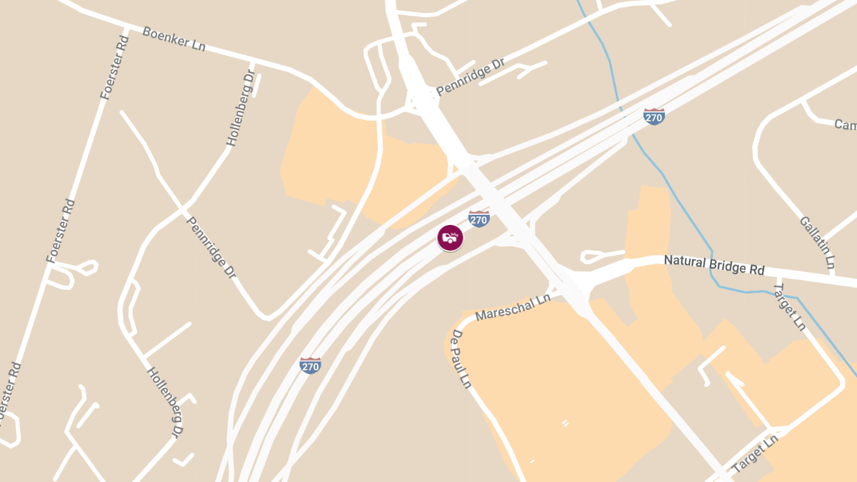 Two-Vehicle Crash on Southbound I-270 North of MO-180