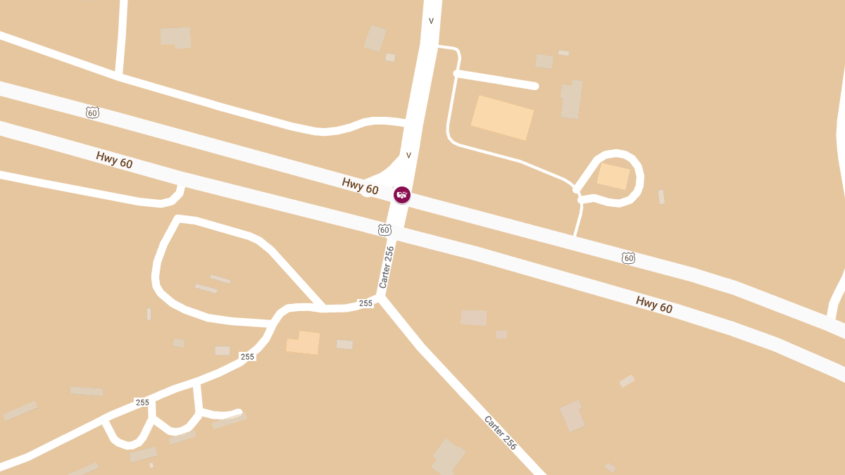 Two-Vehicle Crash on US 60 WB at Hwy V Leaves One Injured