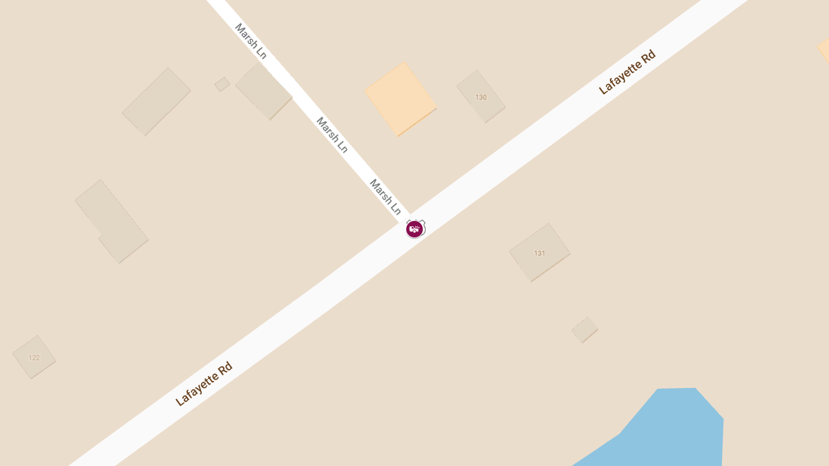 Two-Vehicle Crash with Injuries at Lafayette Rd & Marsh Ln
