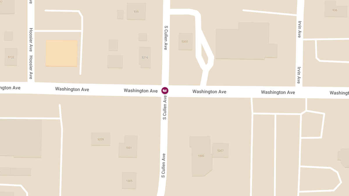Two-Vehicle Crash with Injuries at Washington Ave & Cullen Ave